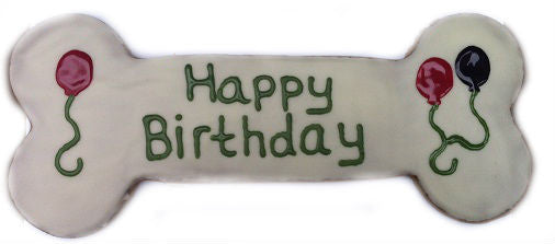 12 inch LARGE Birthday Dog Bone Treat