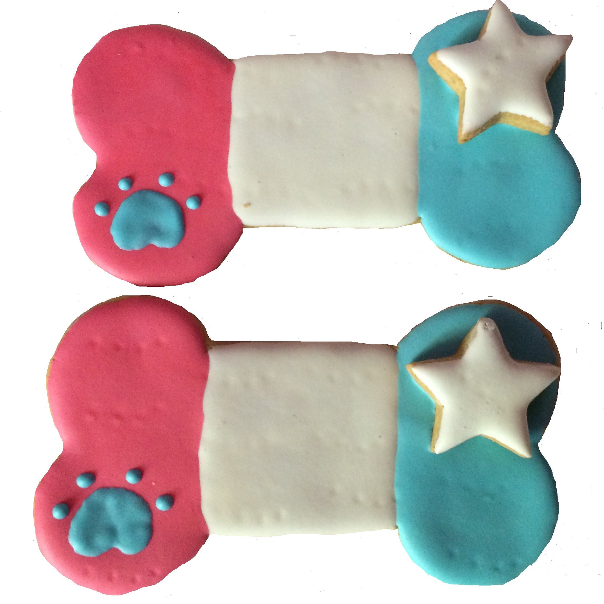 Large 5 inch Patriotic Bone (Qty 6)