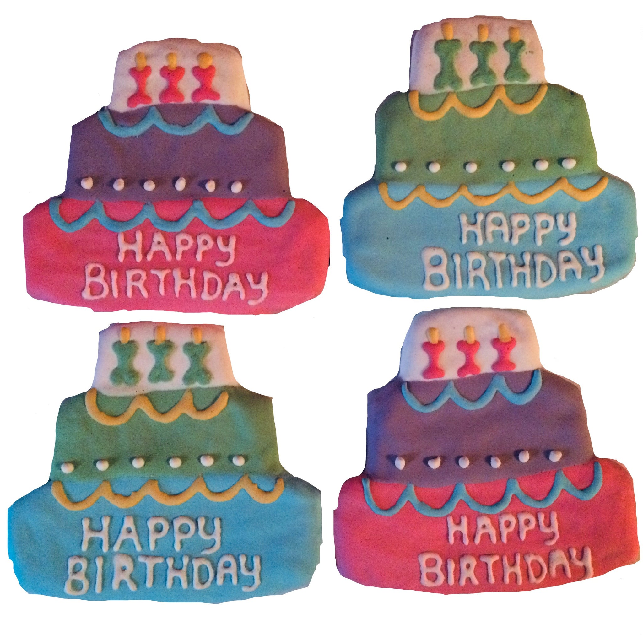 Birthday Cake Dog Treats (Qty 6)