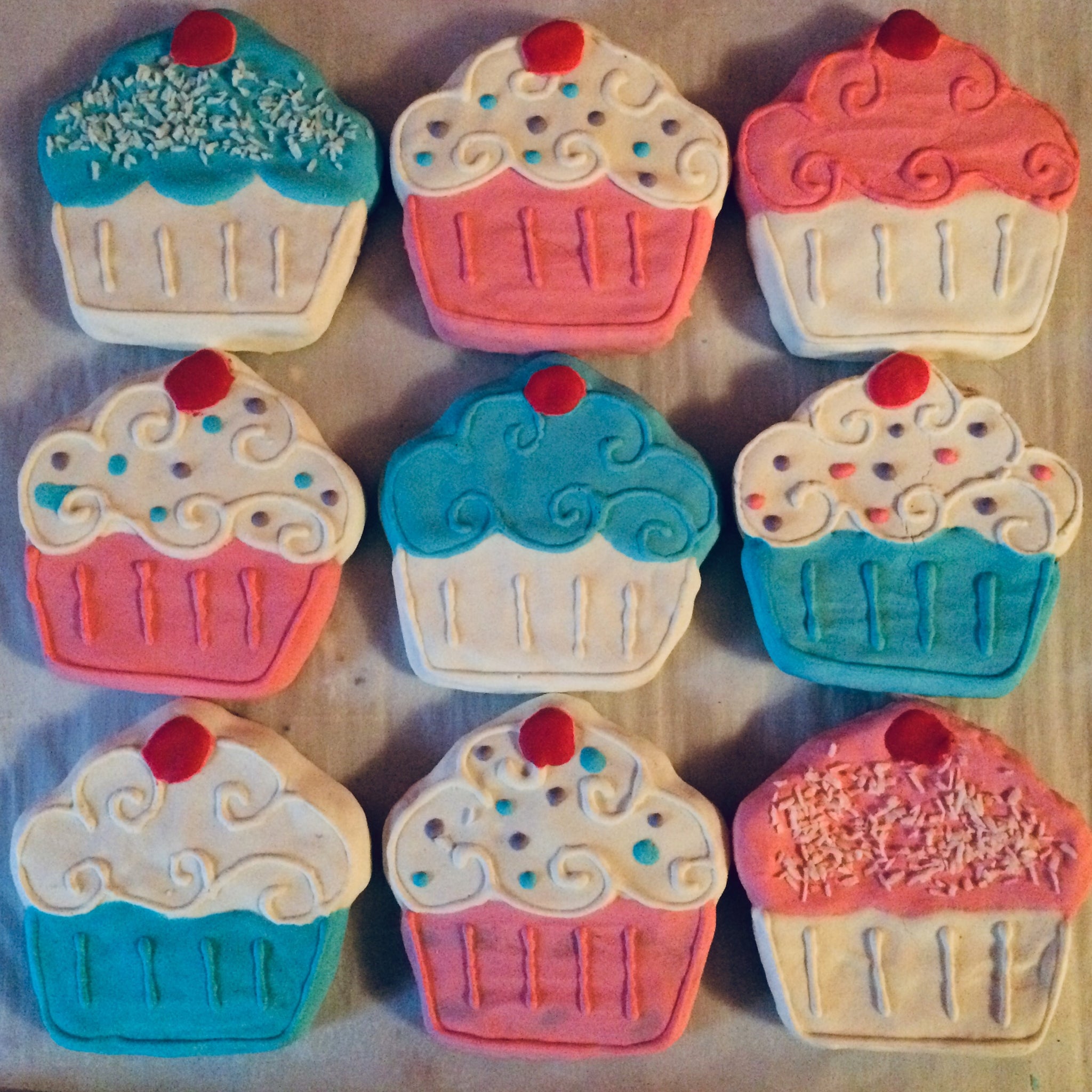 Birthday Cupcakes Dog Treats (Qty 6)